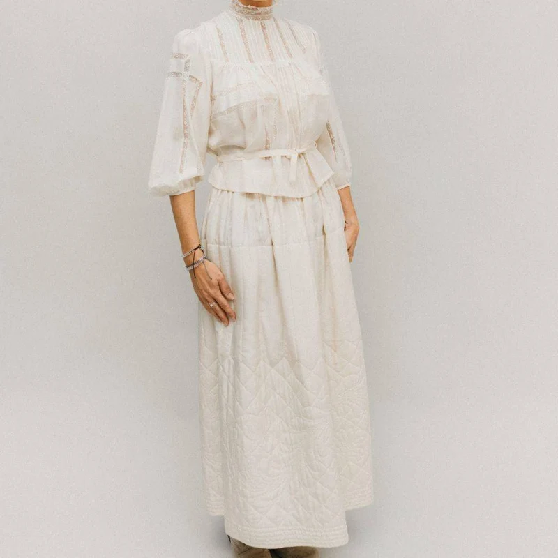 PATRON DE COUTURE PDF | 206 Jupe matelassée Prairie | Folkwear