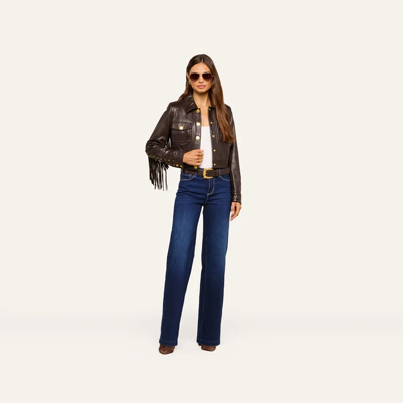Luci Fringed Leather Jacket