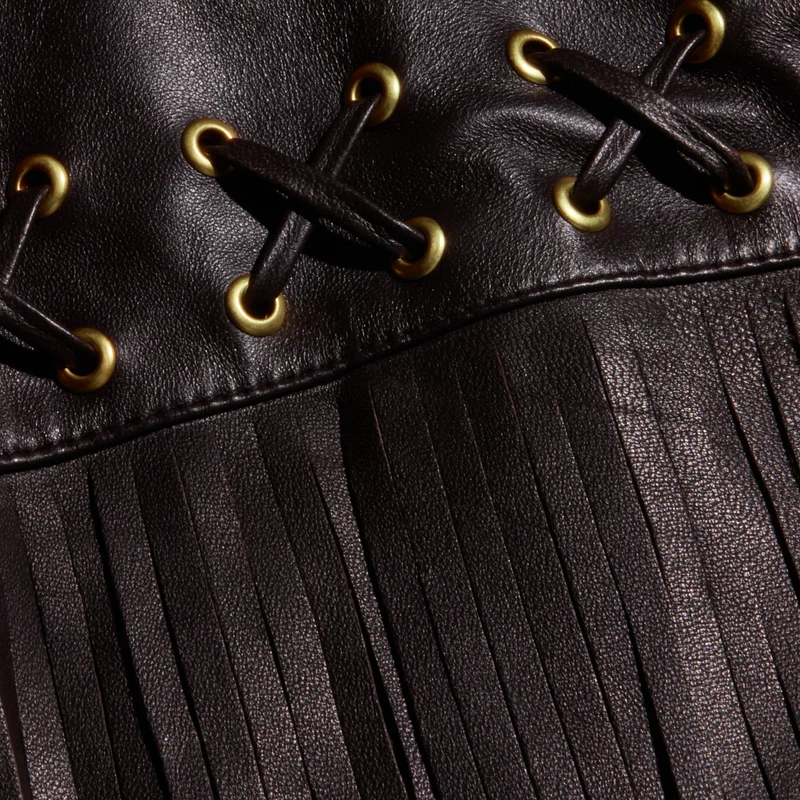 Luci Fringed Leather Jacket