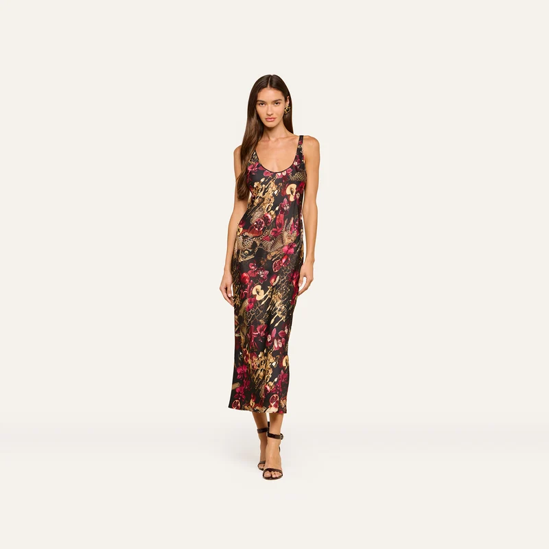 Akiya Satin Maxi Dress