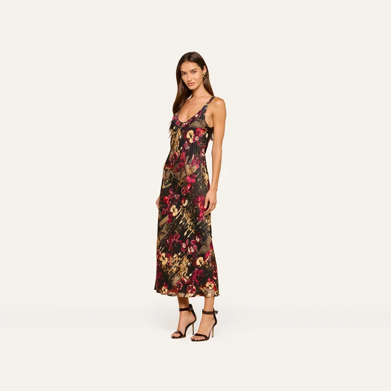 Akiya Satin Maxi Dress