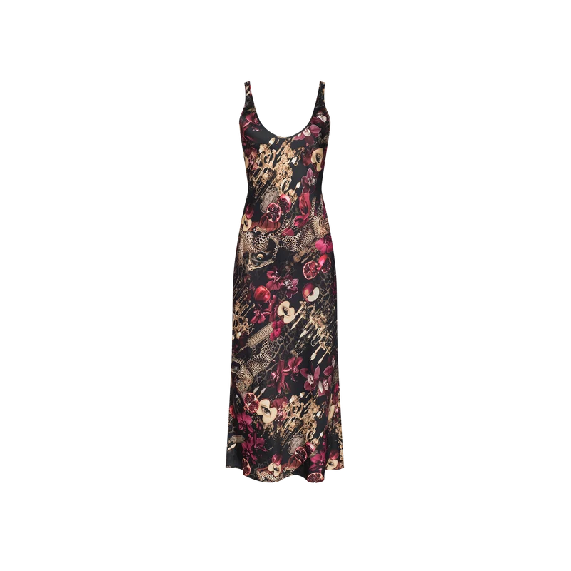 Akiya Satin Maxi Dress