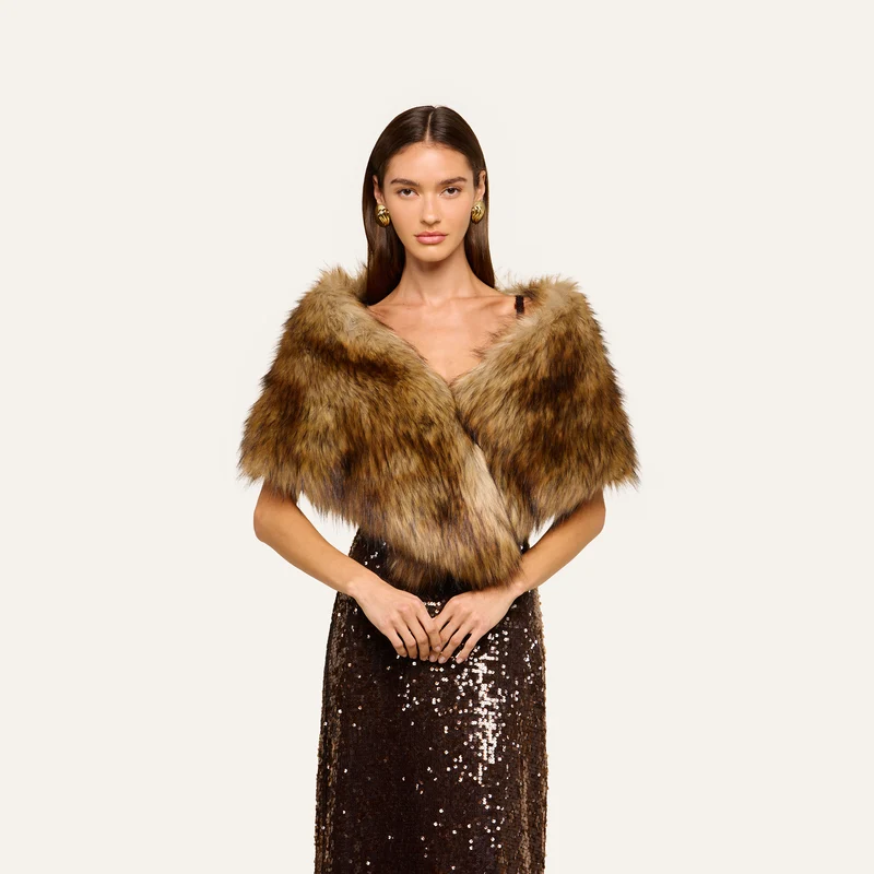 Hazel Faux Fur Stole
