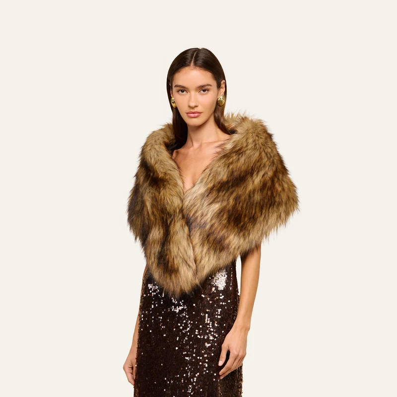 Hazel Faux Fur Stole
