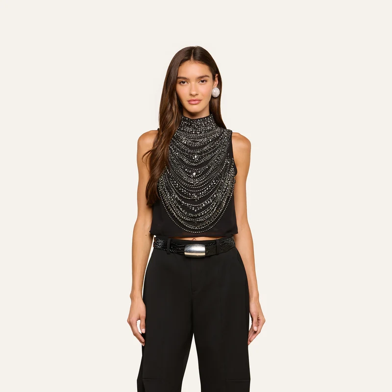 Yun Draped Crystal Tank