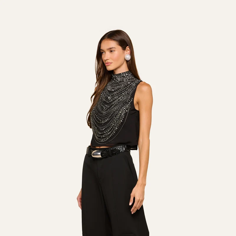 Yun Draped Crystal Tank