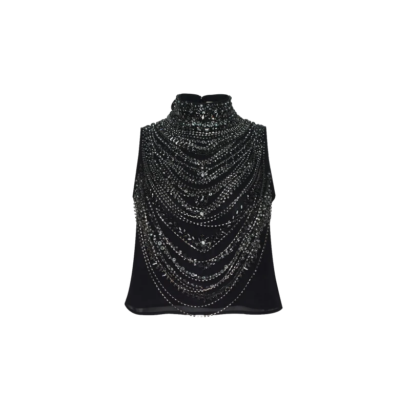 Yun Draped Crystal Tank
