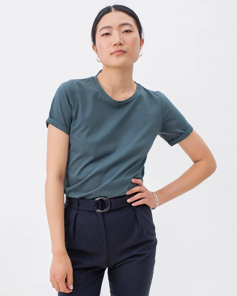 T-shirt coton - Vert Cèdre