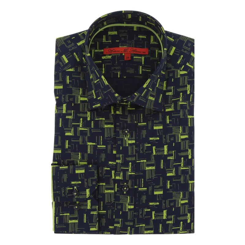 Chemise homme coupe droite à motifs CAMDEN Andrew Mac Allister