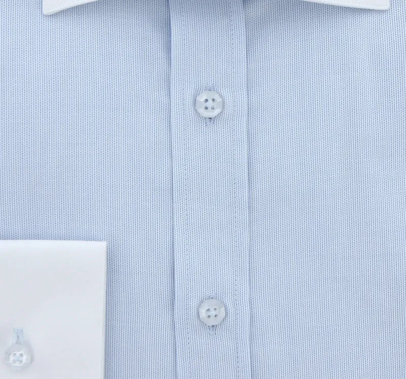 Chemise homme coupe droite tissu structuré uni MILY Andrew Mac Allister
