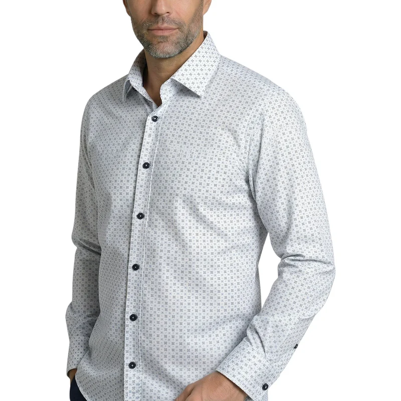 Chemise homme coupe droite à motifs SOHO Andrew Mac Allister