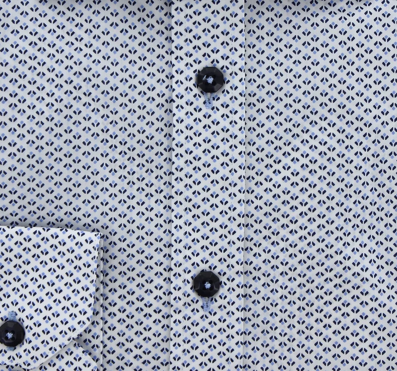 Chemise homme coupe droite à motifs BANK Andrew Mac Allister