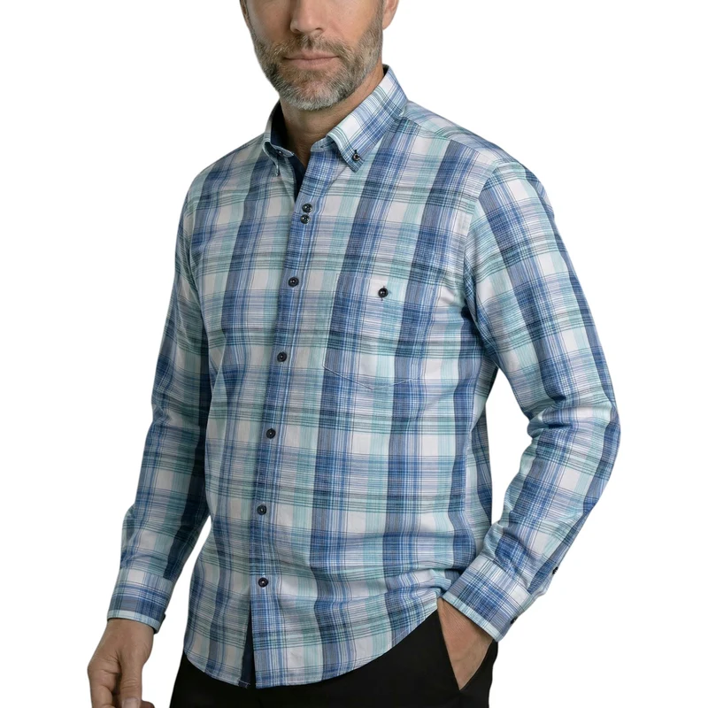 Chemise homme coupe droite à carreaux OVIDIO Emporio Balzani