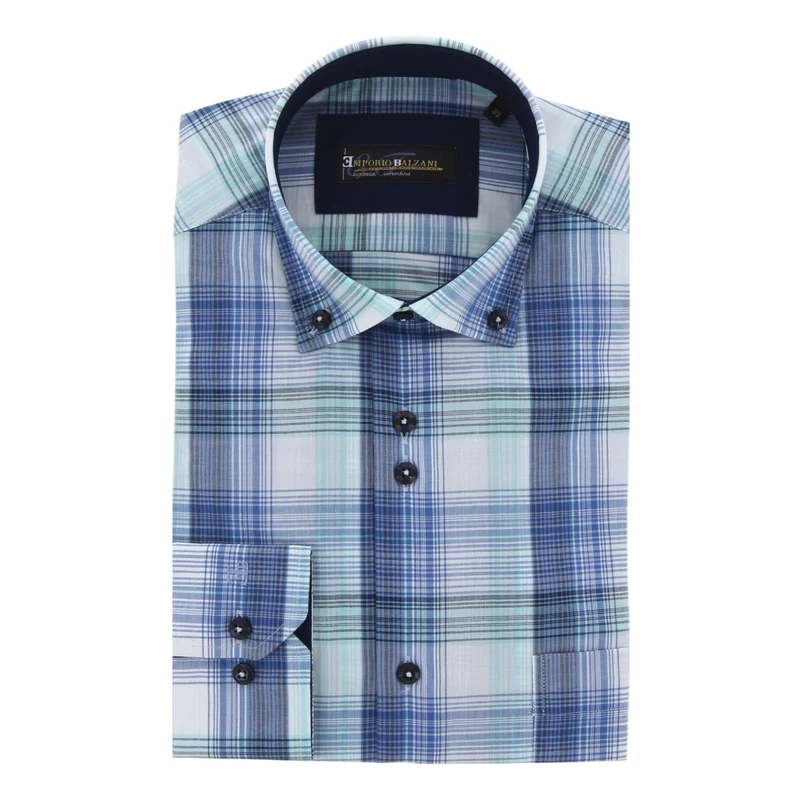 Chemise homme coupe droite à carreaux OVIDIO Emporio Balzani