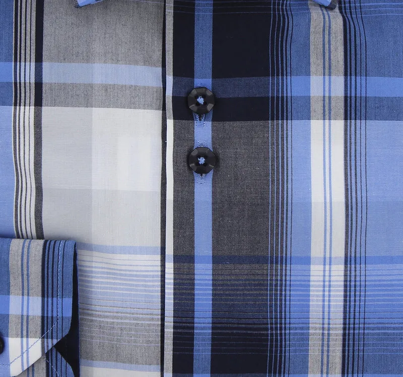 Chemise homme coupe droite à carreaux RENZO Emporio Balzani