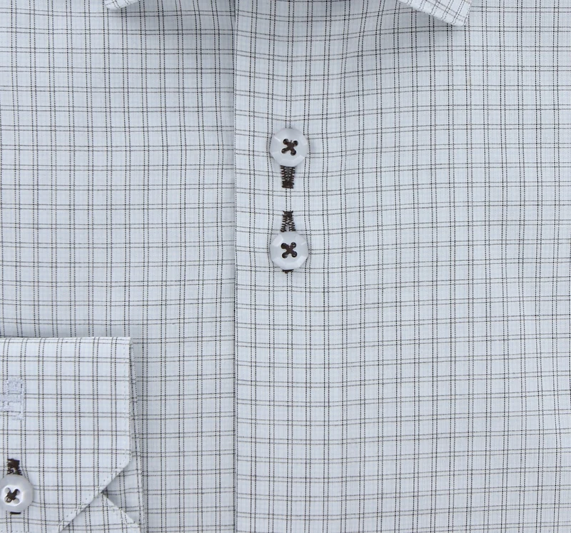 Chemise homme coupe droite à carreaux GIORDANO Emporio Balzani