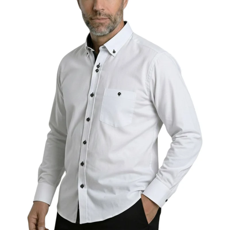 Chemise homme coupe droite unie COSTANTINO Emporio Balzani
