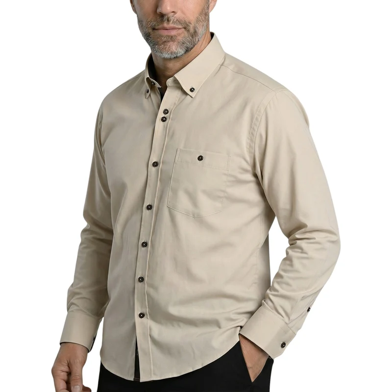 Chemise homme coupe droite unie COSIMO Emporio Balzani