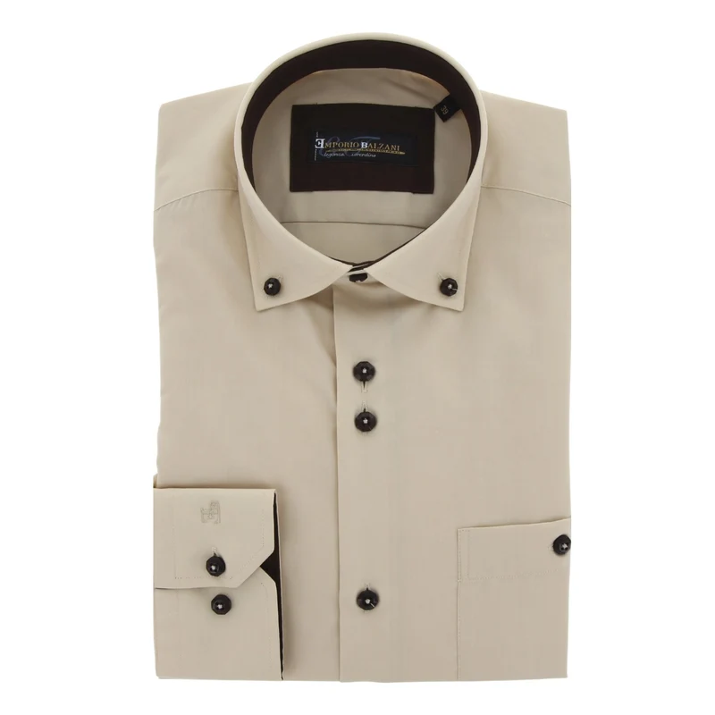 Chemise homme coupe droite unie COSIMO Emporio Balzani
