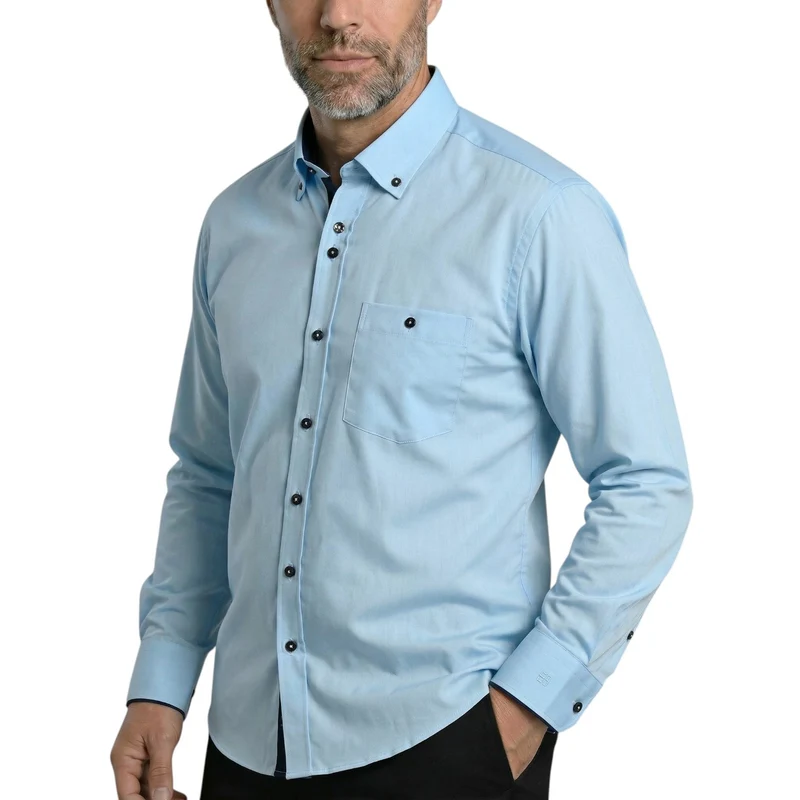 Chemise homme coupe droite unie CARMELO Emporio Balzani