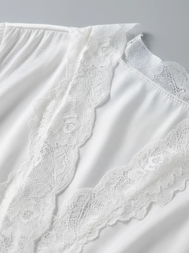 Chemise de nuit polyester ensemble kimono long élégant