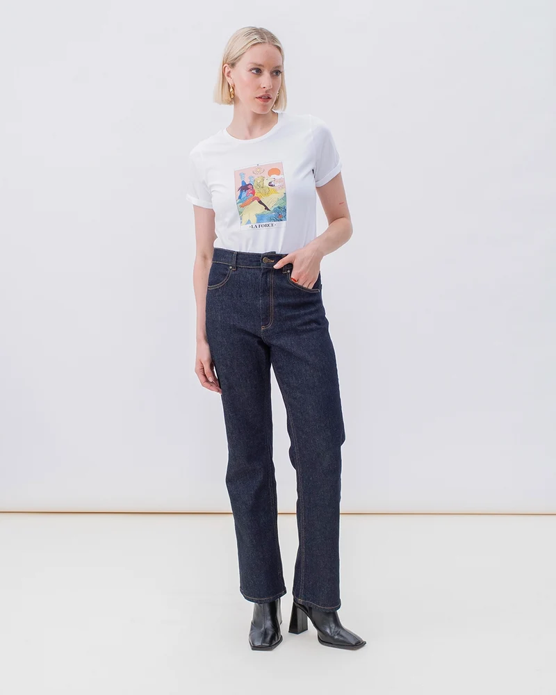 T-shirt illustré Tarot de Marseille - La force