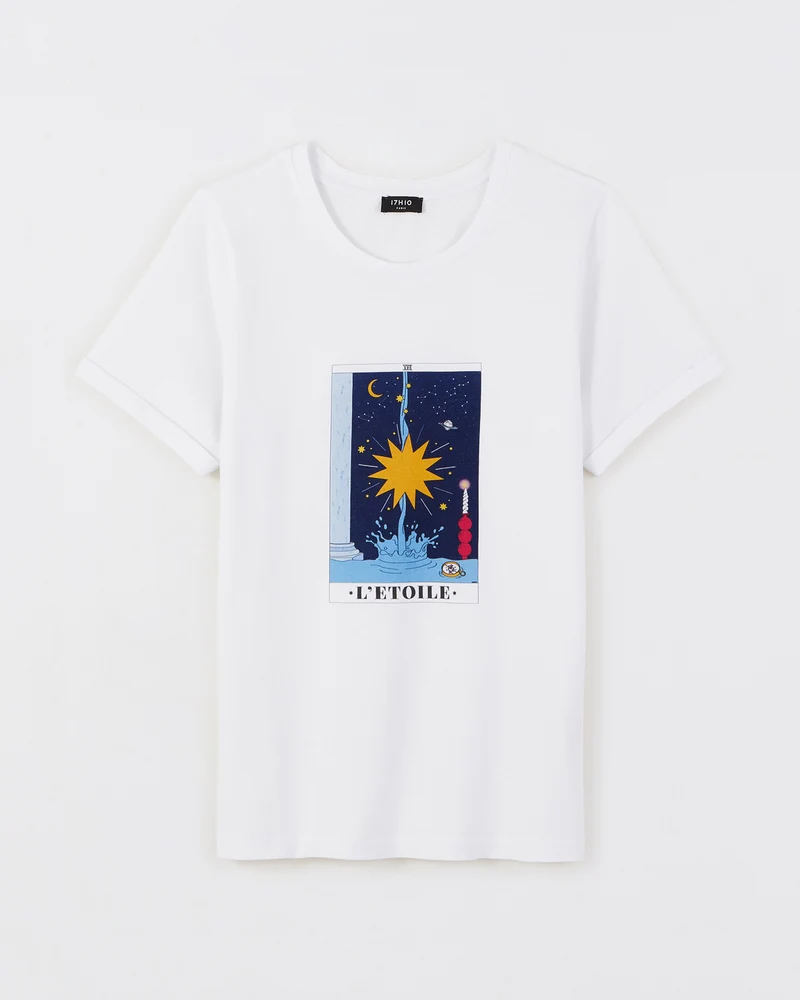 T-shirt illustré Tarot de Marseille - L'Étoile ⭐️