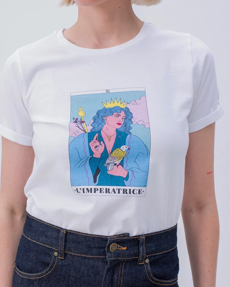 T-shirt illustré Tarot de Marseille - L'Impératrice 👑