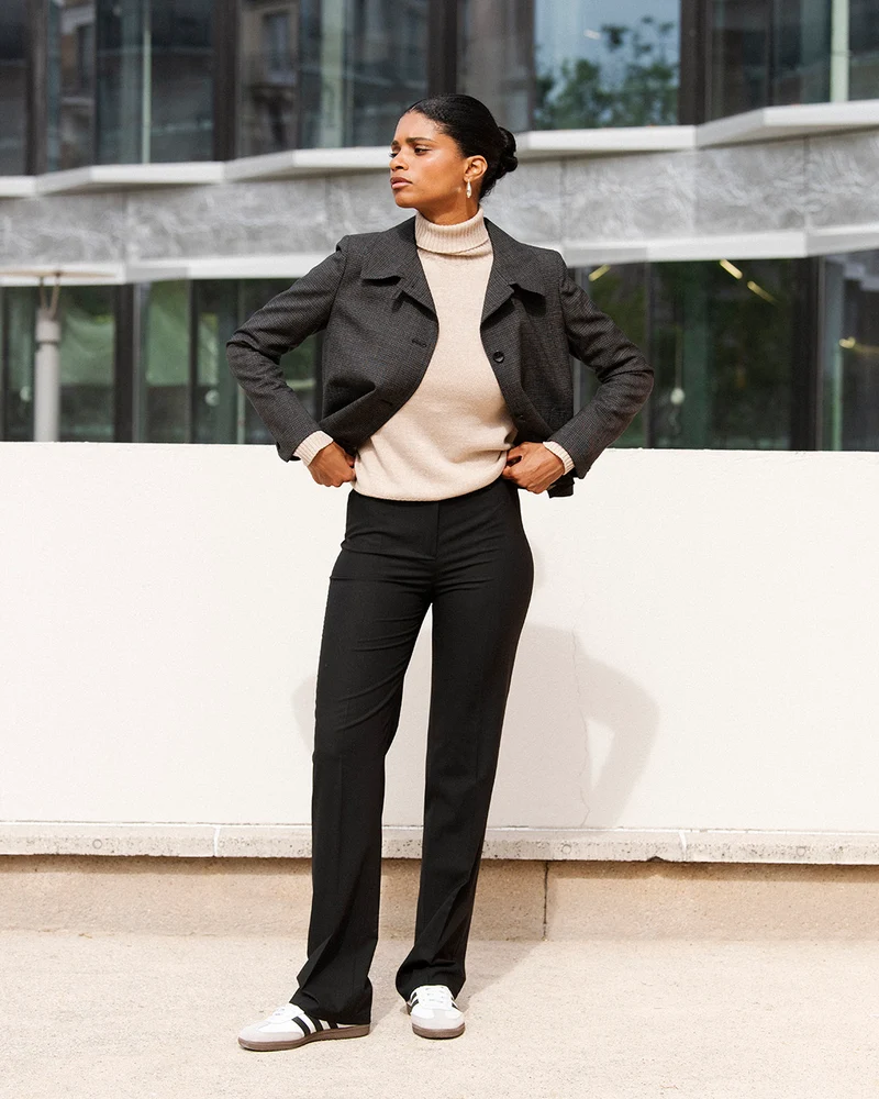 Pantalon droit Berlin - Noir