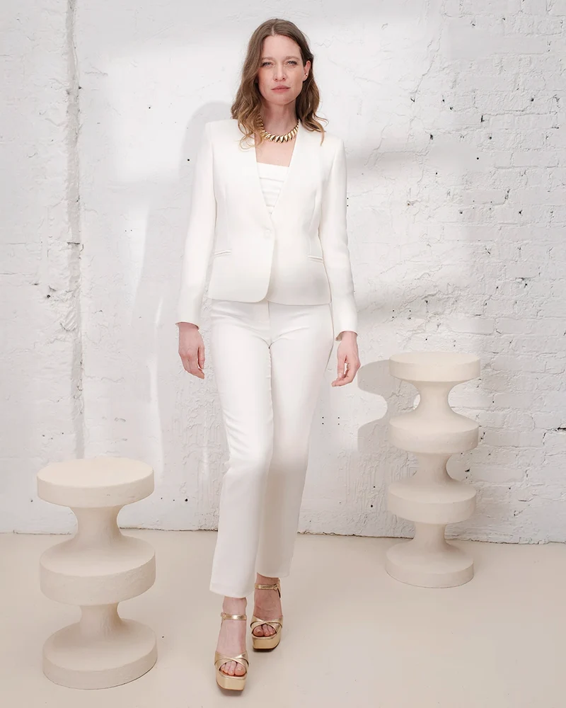 Veste tailleur Sydney - Blanche