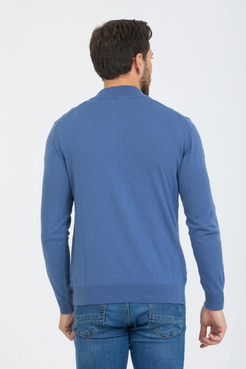 Microfiber Man Sweater Blue