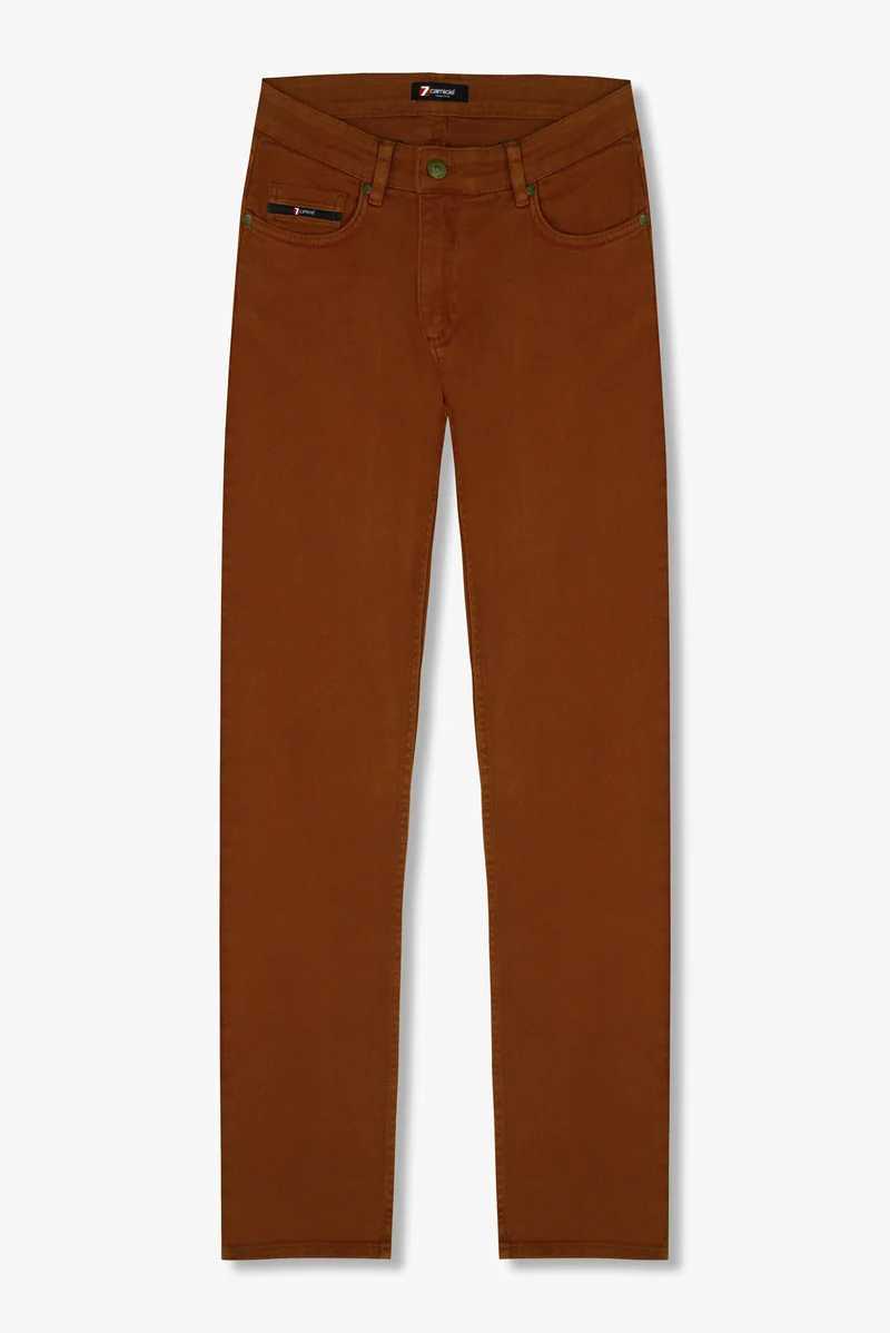 Cotton Stretch Man Pant Orange