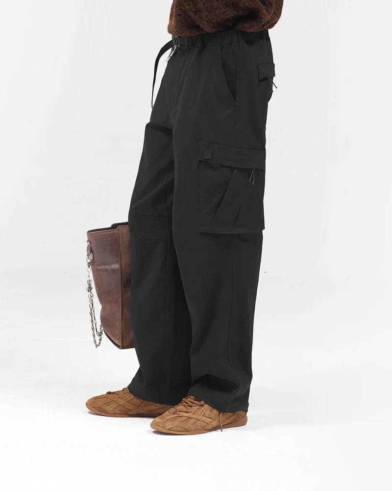 Nylon Cargo Pant - Black