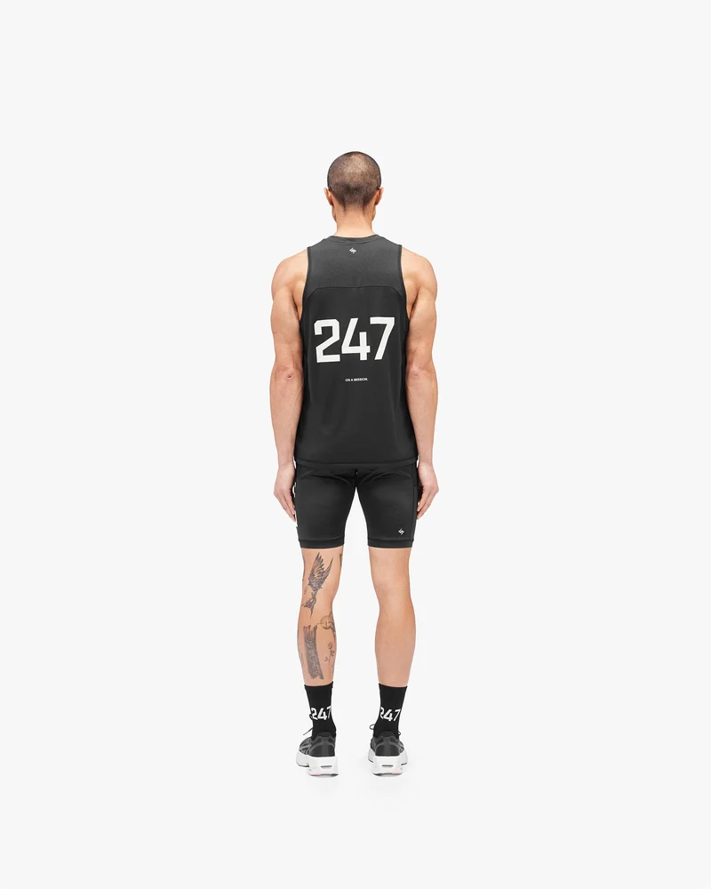247 Numbers Vest - Jet Black