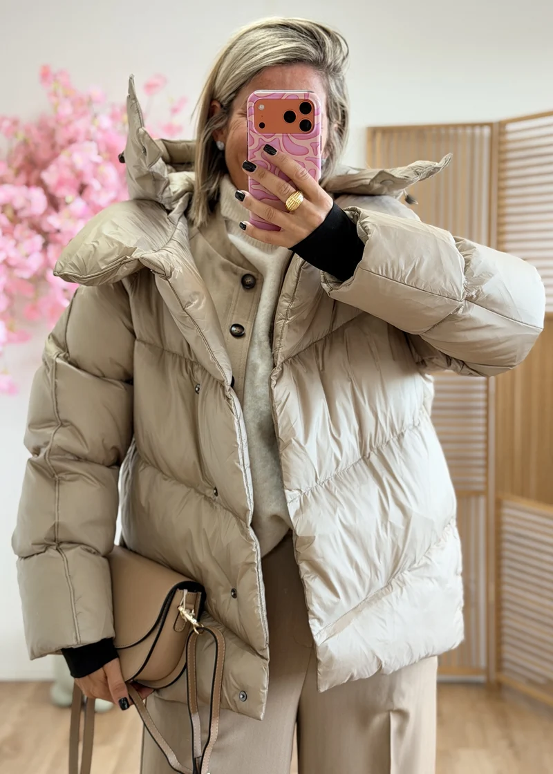 Doudoune avec capuche amovible - 100% polyester