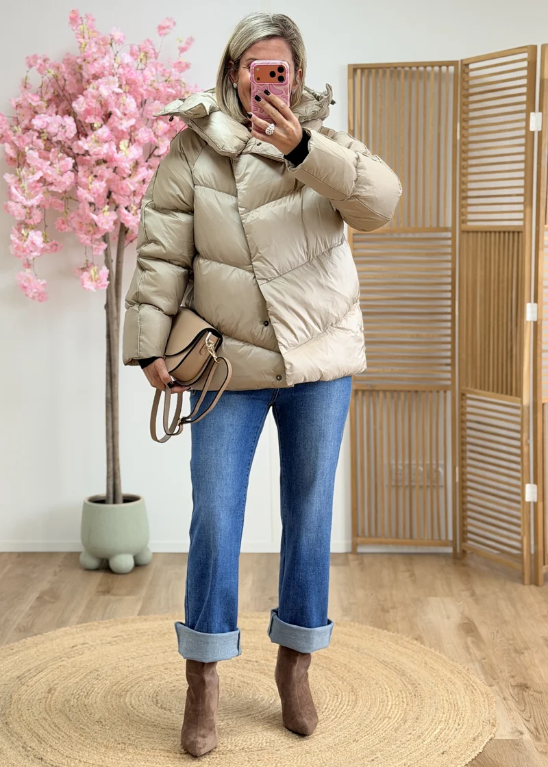 Doudoune avec capuche amovible - 100% polyester