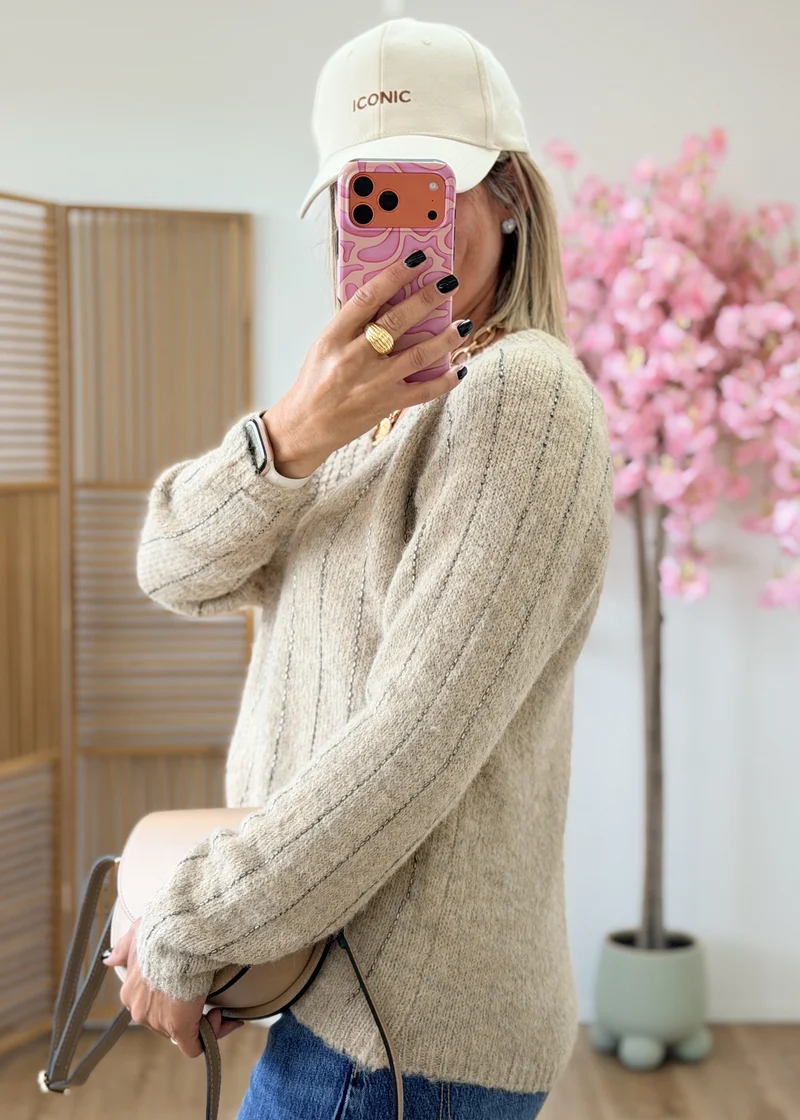 Pull brodé hyper doux - Taille unique jusqu'au 42/44