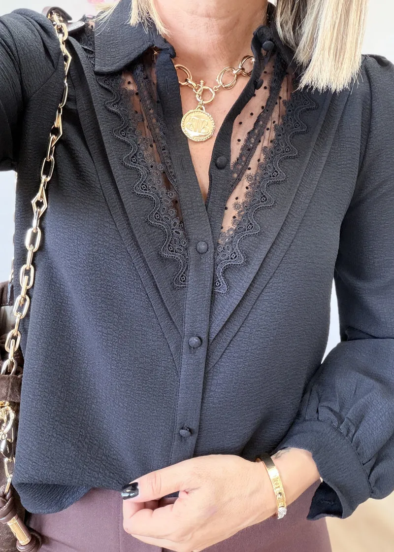 Chemise plumetis avec broderie
