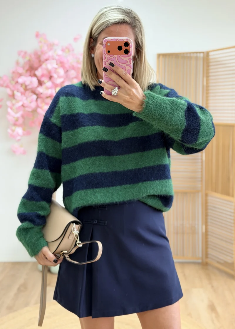 Jupe-short taille semi-élastiquée