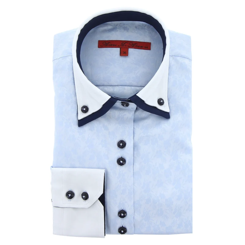 Chemise femme cintrée double col imprimée CAPUCINE Andrew Mc Allister