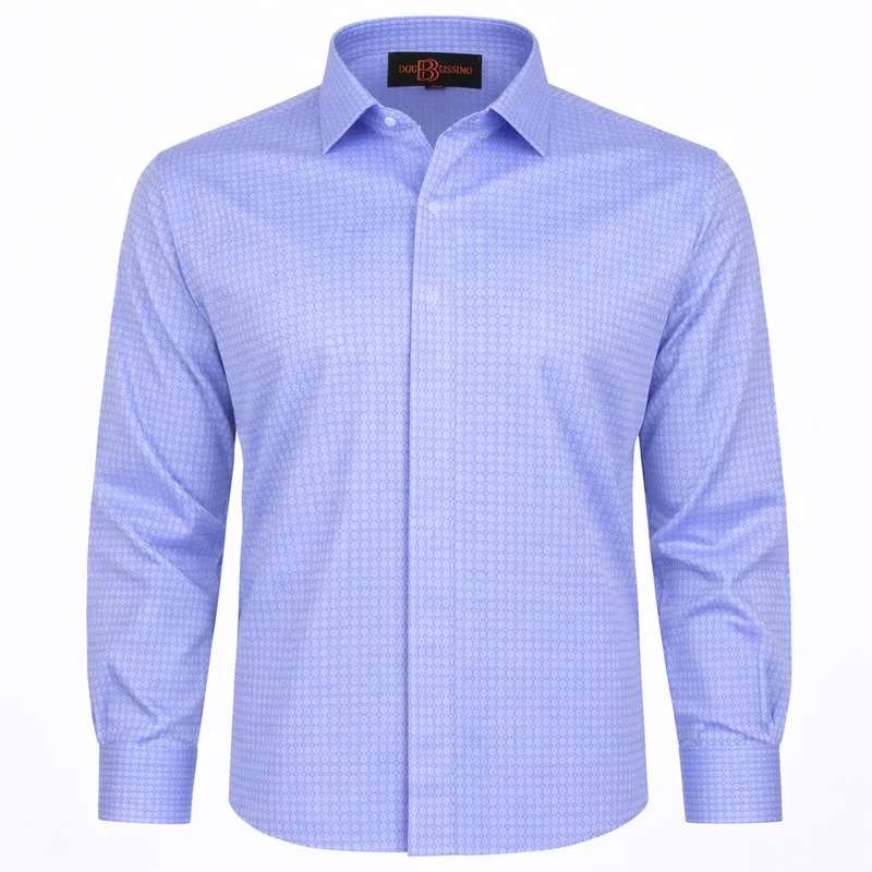 Chemise homme grande taille unie à motifs coupe confort BLUMODE Doublissimo