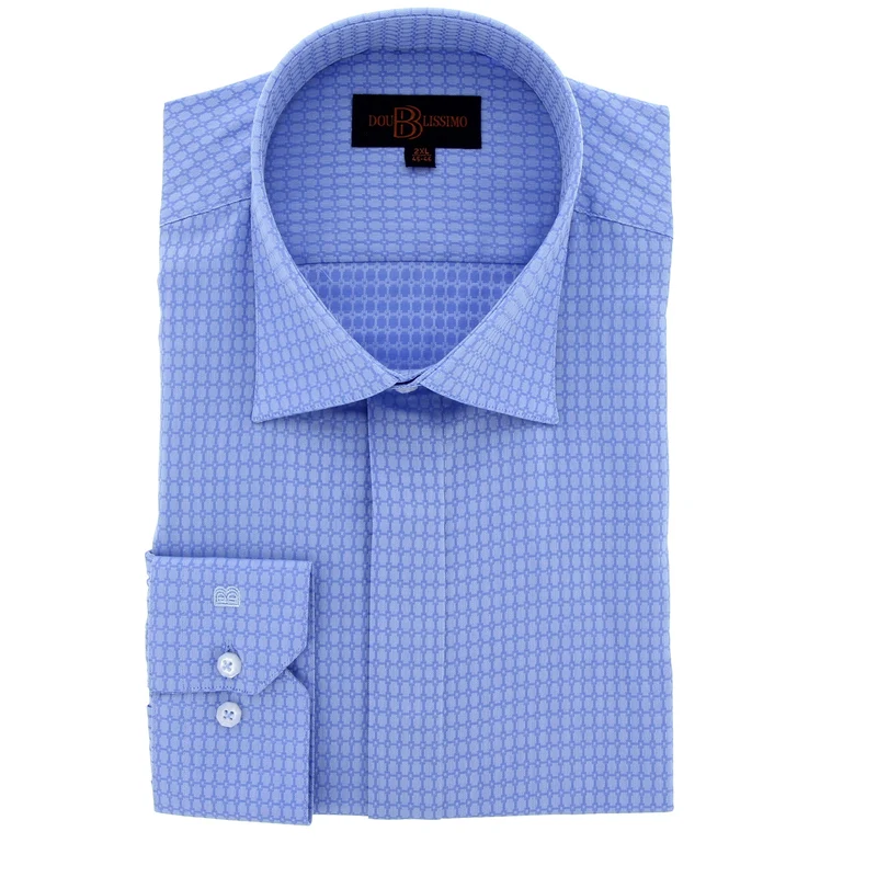 Chemise homme grande taille unie à motifs coupe confort BLUMODE Doublissimo