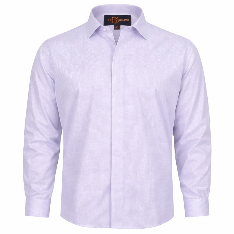 Chemise homme grande taille unie tissu structuré PARMASTA Doublissimo