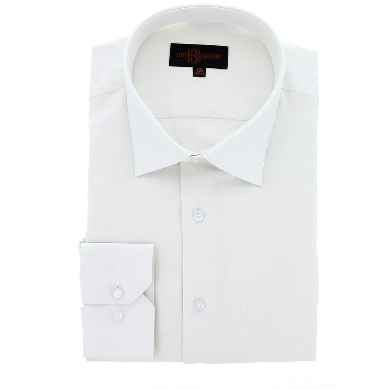Chemise homme grande taille unie coupe confort VELLUTO Doublissimo