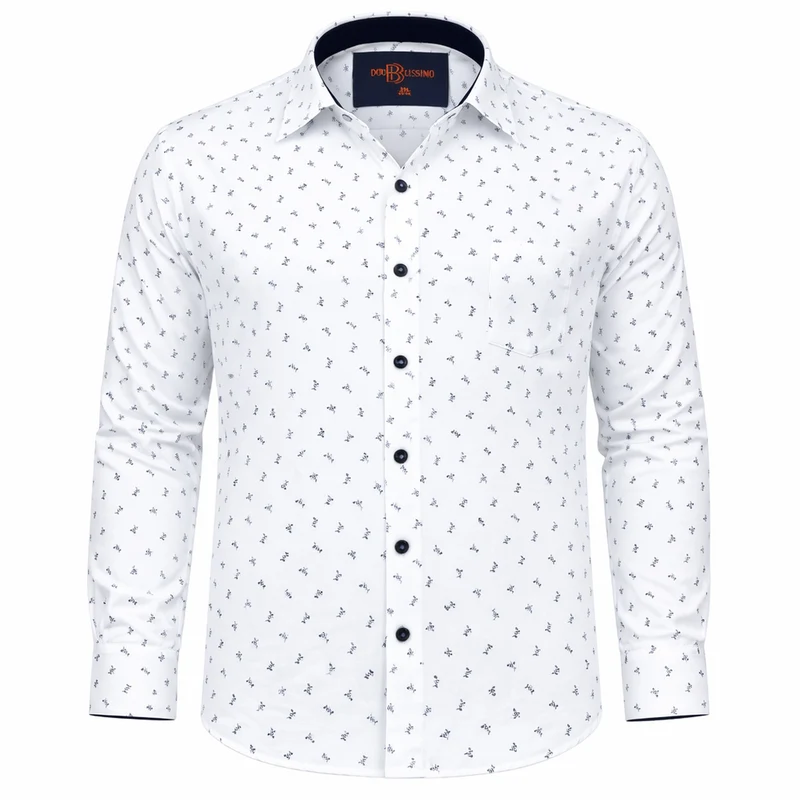 Chemise homme grande taille à motifs floral Bleu NICCOLO Doublissimo