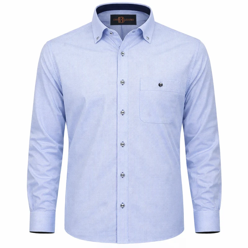 Chemise homme grande taille à carreaux vichy coupe large QUADRELA Doublissimo