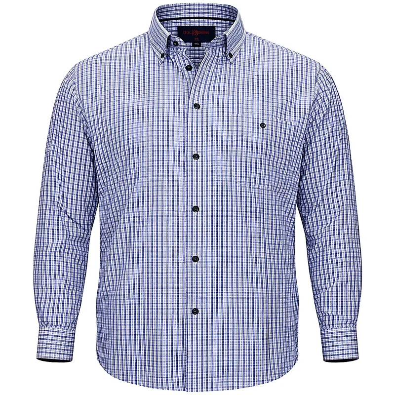 Chemise homme grande taille à carreaux coupe confort PIAZZA Doublissimo