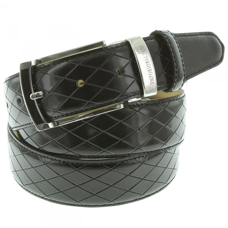 Ceinture homme cuir véritable LOSANGE Emporio balzani