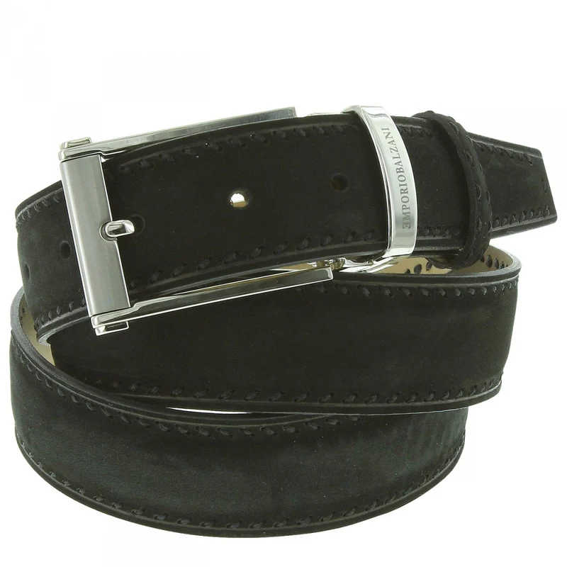 Ceinture homme cuir véritable SUEDE Emporio balzani