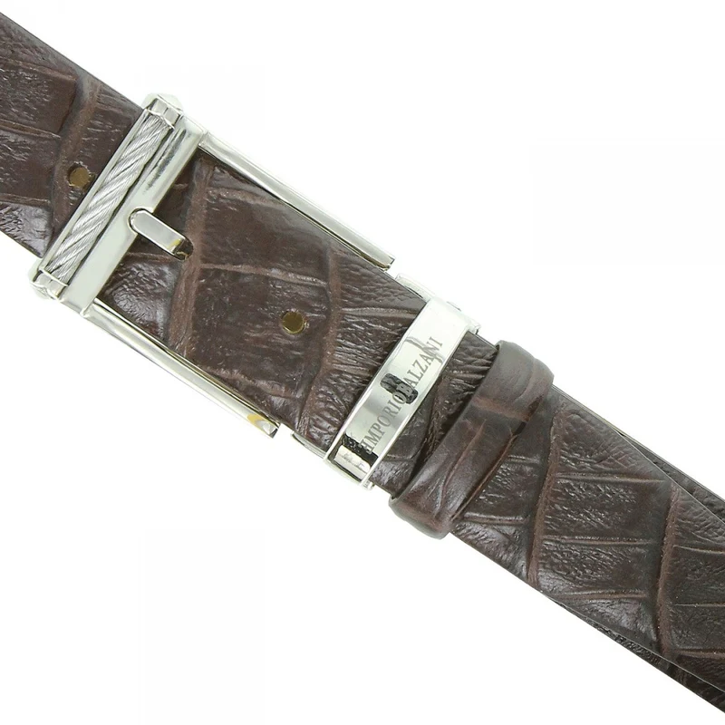 Ceinture homme cuir véritable mode CROCO Emporio balzani